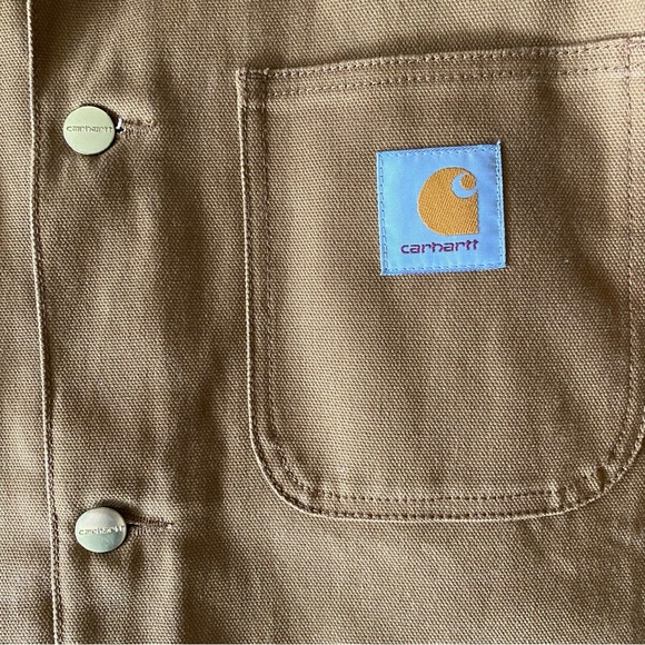 Carhartt WIP Work in Progress Michigan Chore Coat Hamilton Brown Dearborn Canvas - Picture 4 of 14